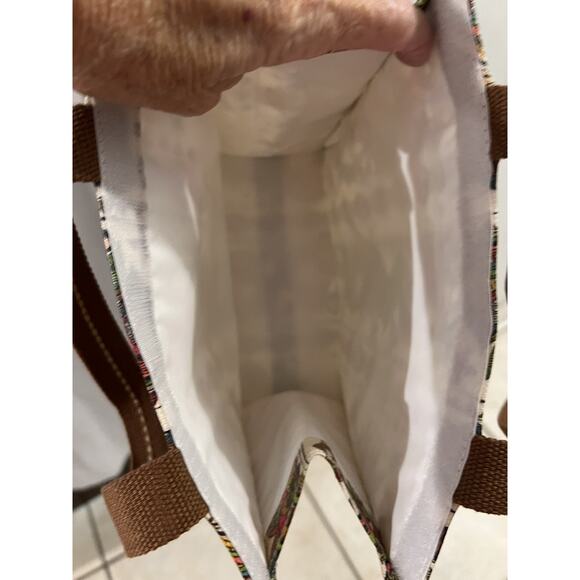 Sakroots Brown Owl Print I Dilated Lunch Bag 10x9x4.5 - Picture 7 of 7